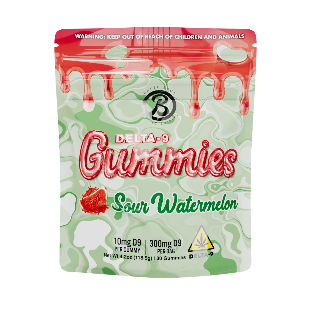 Baked Bags Gummies – Sour Watermelon