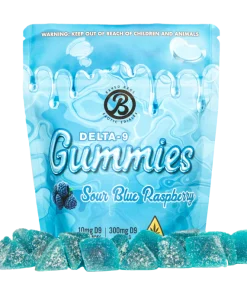 Buy Baked Bags Gummies – Sour Blue Raspberry in Australia Online